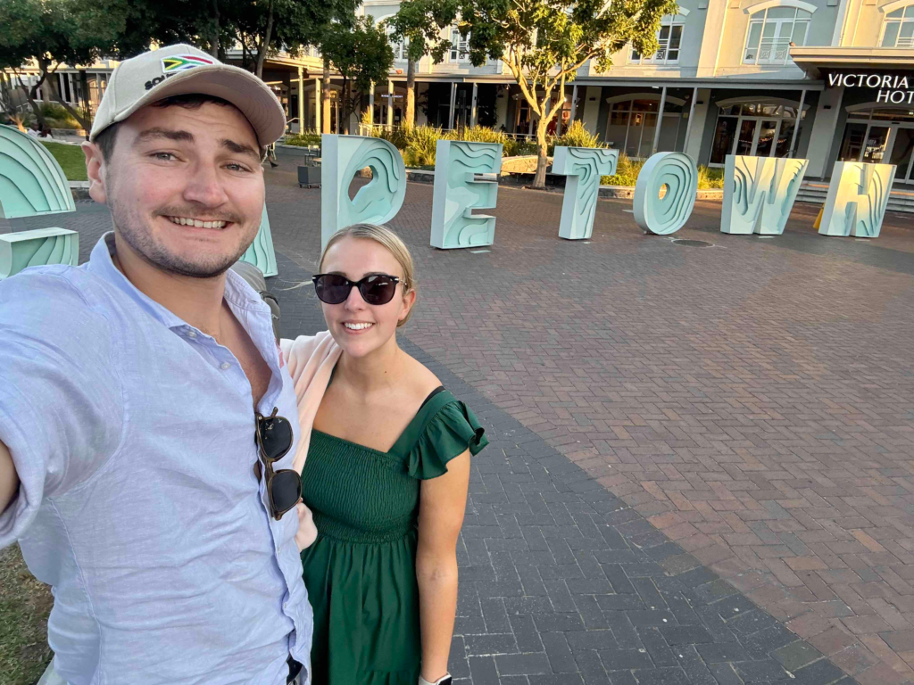 Paddy and Charlotte on their honeymoon